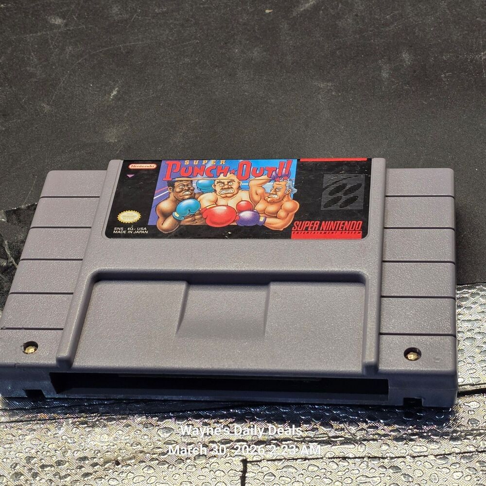 Super Punch-Out SNES Authentic Tested Nintendo Boxing Game